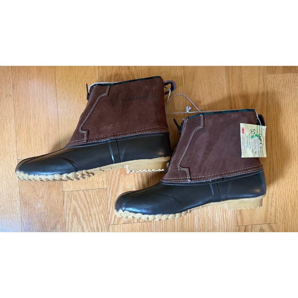 Tamarack Boots Women 11 Brown Black 200G Front Zip Waterproof Insulated Outdoors